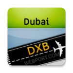 dubai airport + flight tracker android application logo